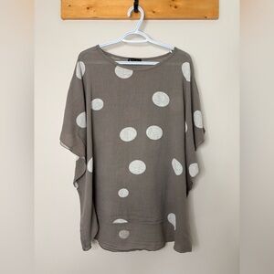 💛#313 Bella amore cotton linen tunic top